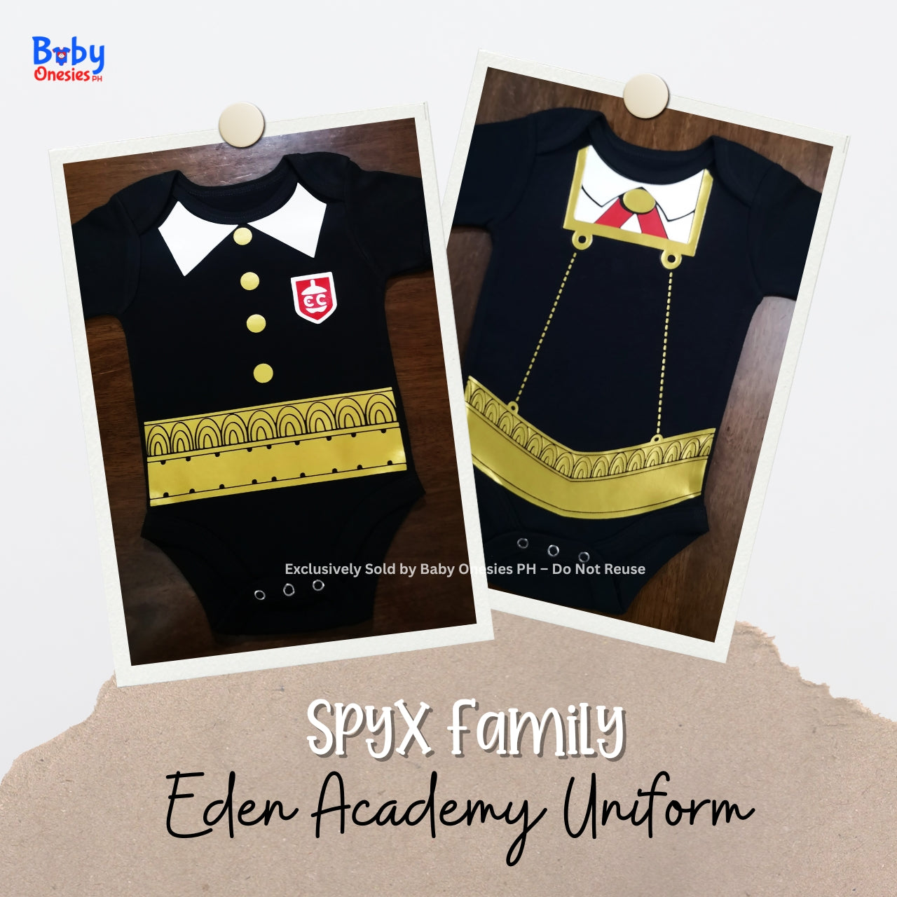 Anya Forger & Damian Desmond Baby Onesie | Spy x Family Anime | Baby Onesies PH