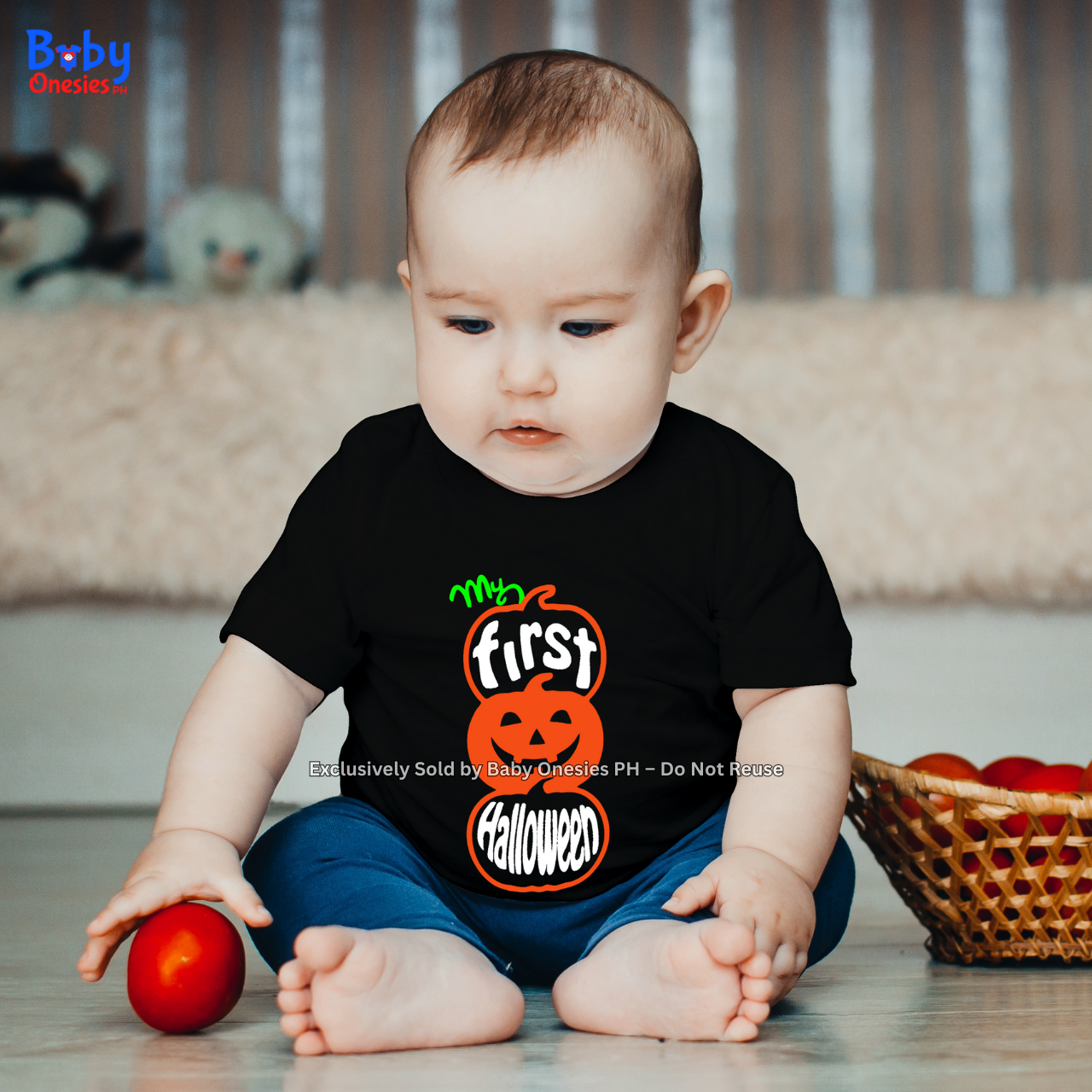 My 1st Halloween Pumpkin Baby Onesie & Toddler Shirt – Baby Onesies PH