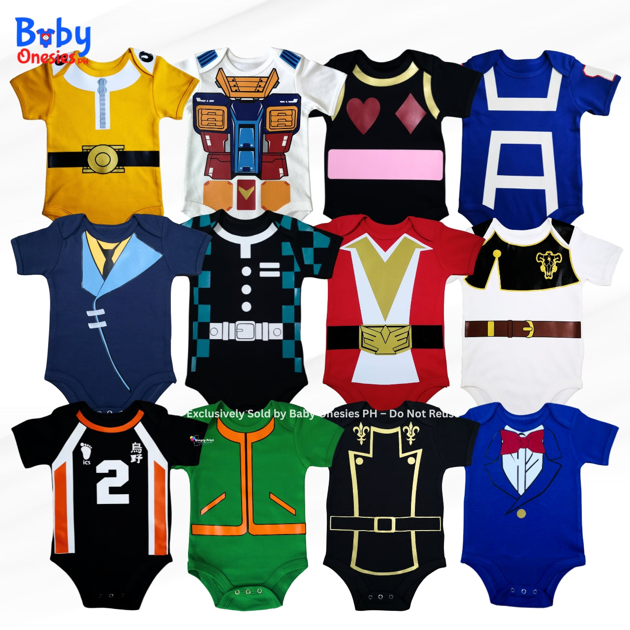 Anime Baby Cosplay Onesie | Cute Japanese Manga-Inspired Bodysuit | Baby Onesies PH