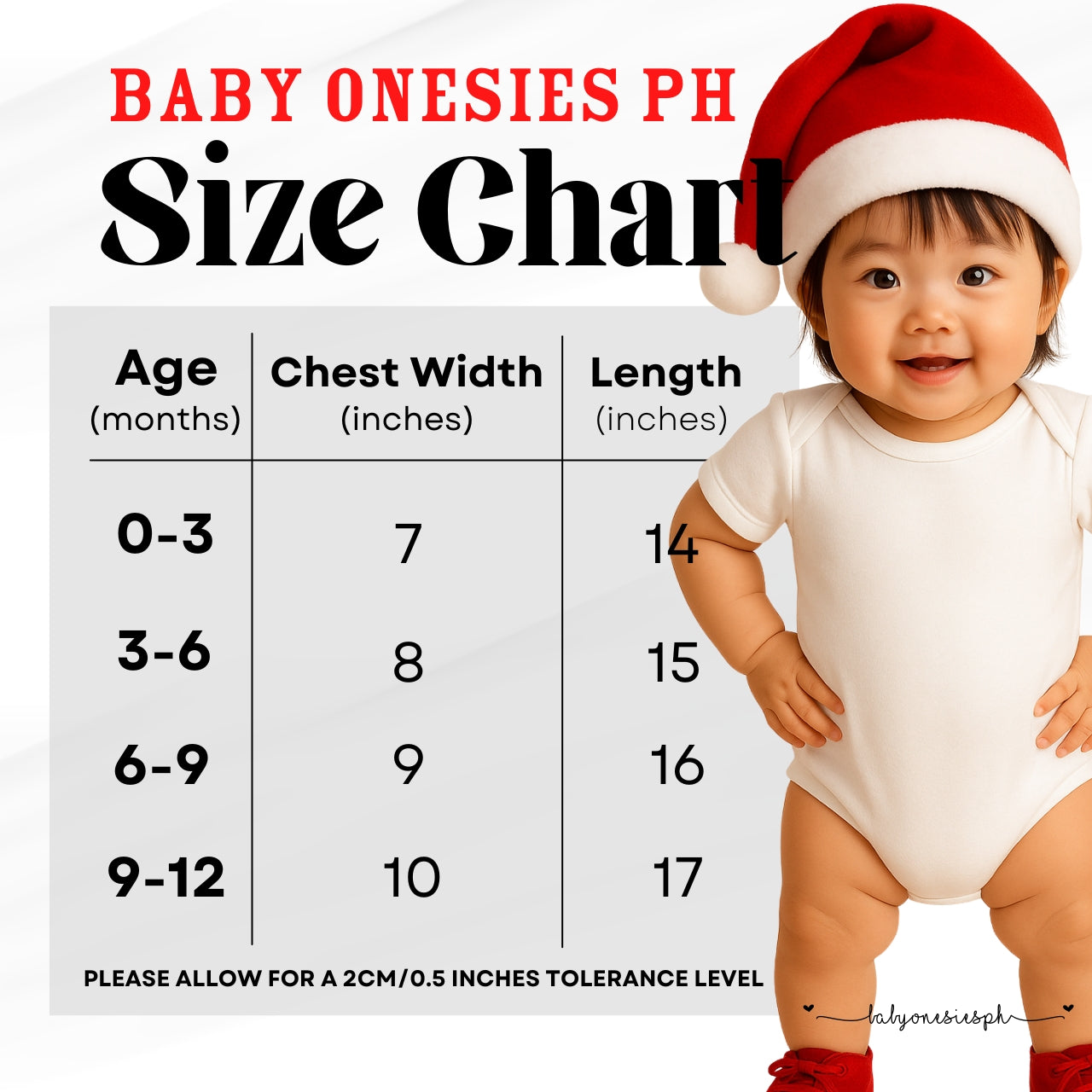 My 1st Christmas & New Year Baby Onesie | Personalized Santa Hat | Cotton Infant Romper | Baby Onesies PH