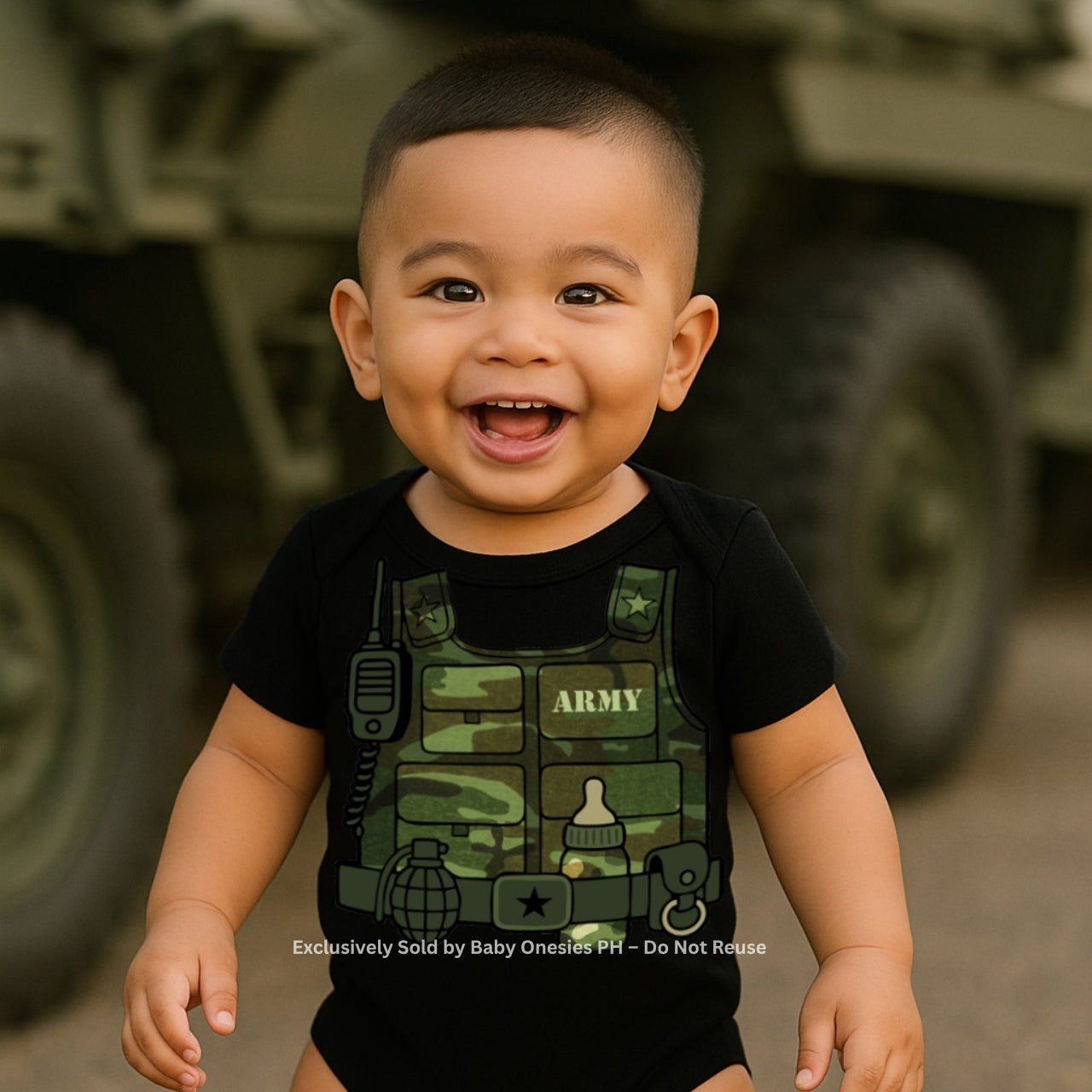 Future Soldier Baby Onesie – Army-Inspired Career Outfit | Baby Onesies PH
