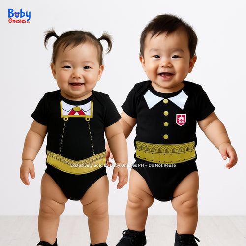 Anya Forger & Damian Desmond Baby Onesie | Spy x Family Anime | Baby Onesies PH