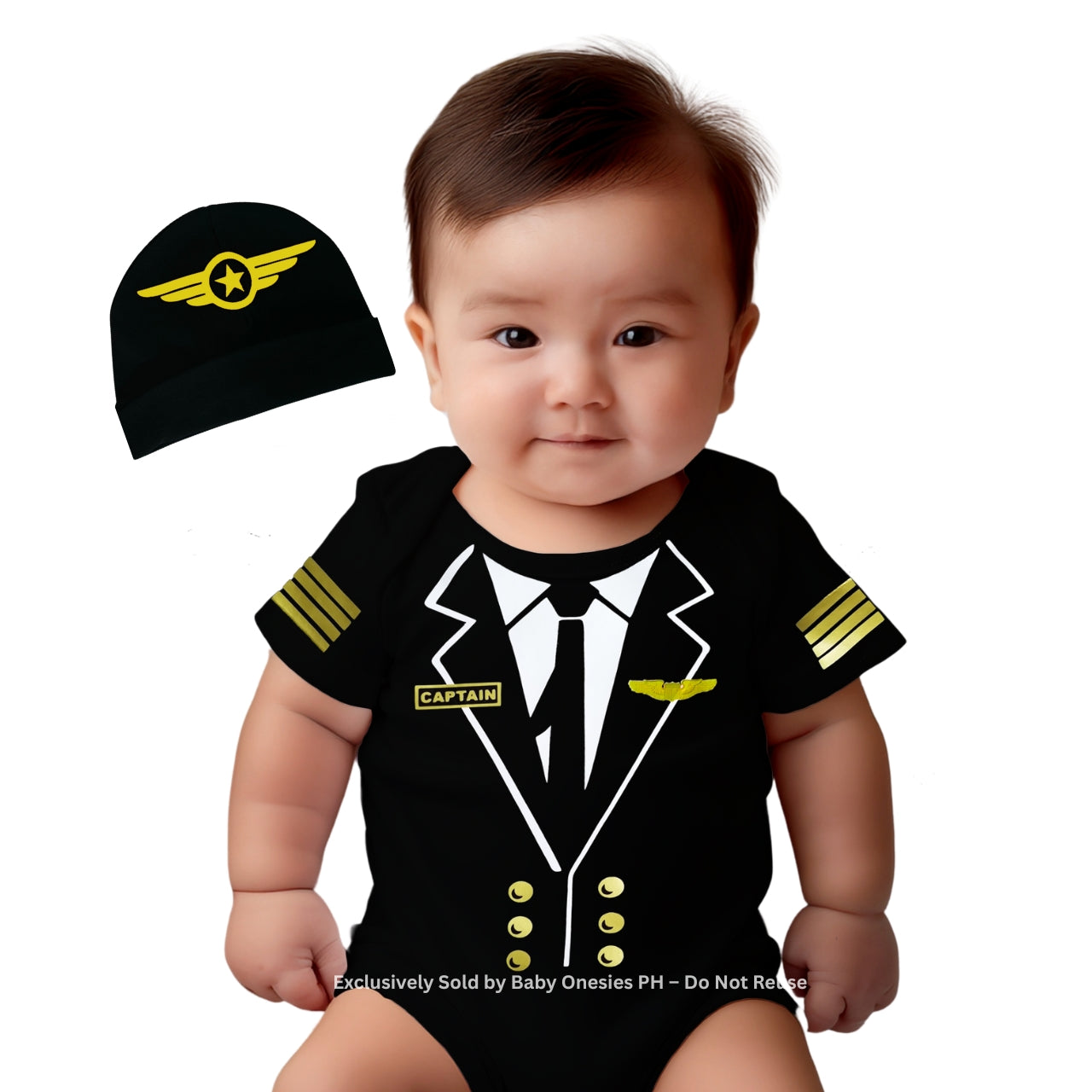 Pilot Captain Baby Onesie – Flight Costume for Babies | Baby Onesies PH