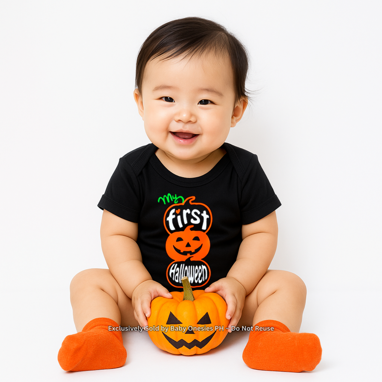 My 1st Halloween Pumpkin Baby Onesie & Toddler Shirt – Baby Onesies PH