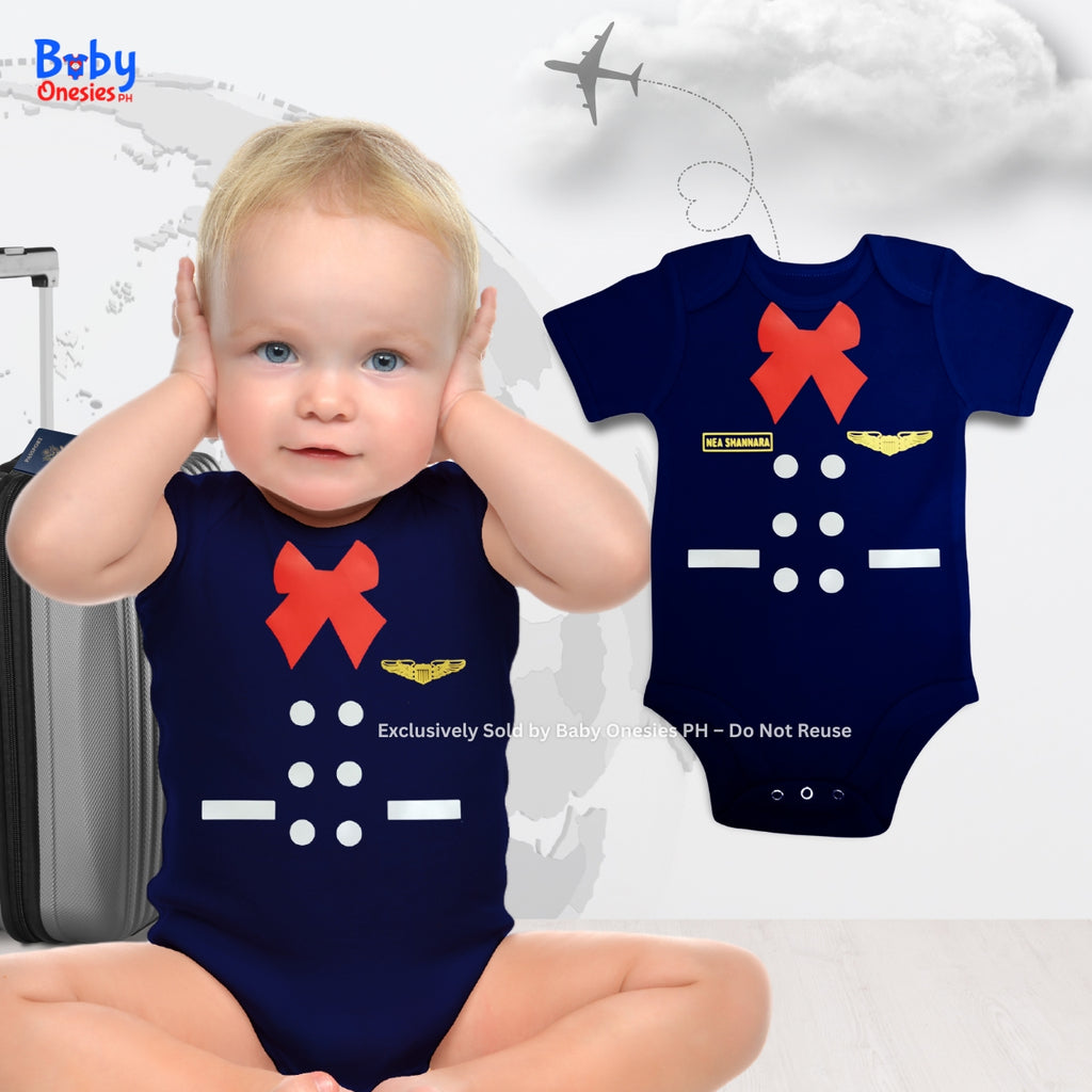 Flight Attendant Career Baby Onesie – Airline Uniform-Inspired Bodysuit | Baby Onesies PH