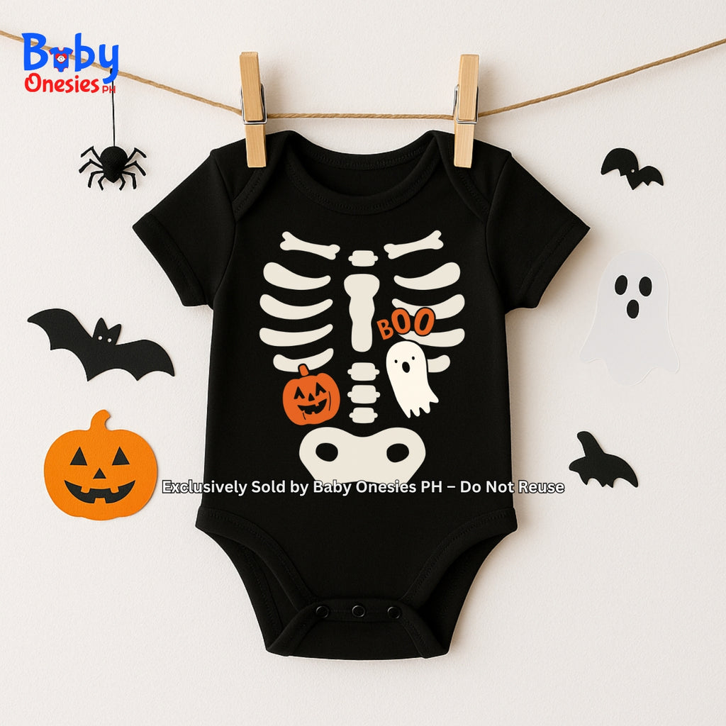 Halloween Skeleton Boo Trick or Treat Baby Onesie & Kids Shirt | Matching Sibling Outfit – Baby Onesies PH