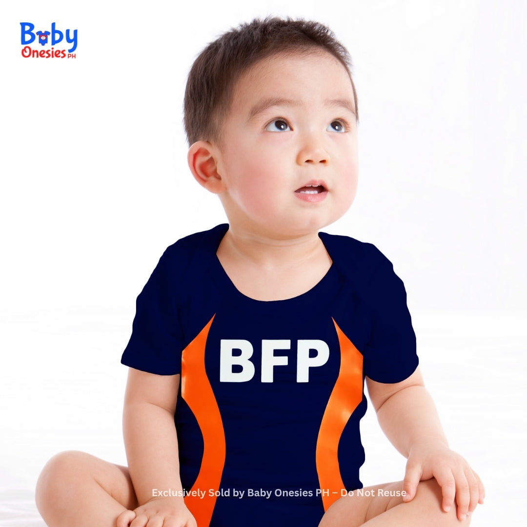 BFP-Inspired Firefighter Baby Bodysuit – Future Hero Uniform | Baby Onesies PH