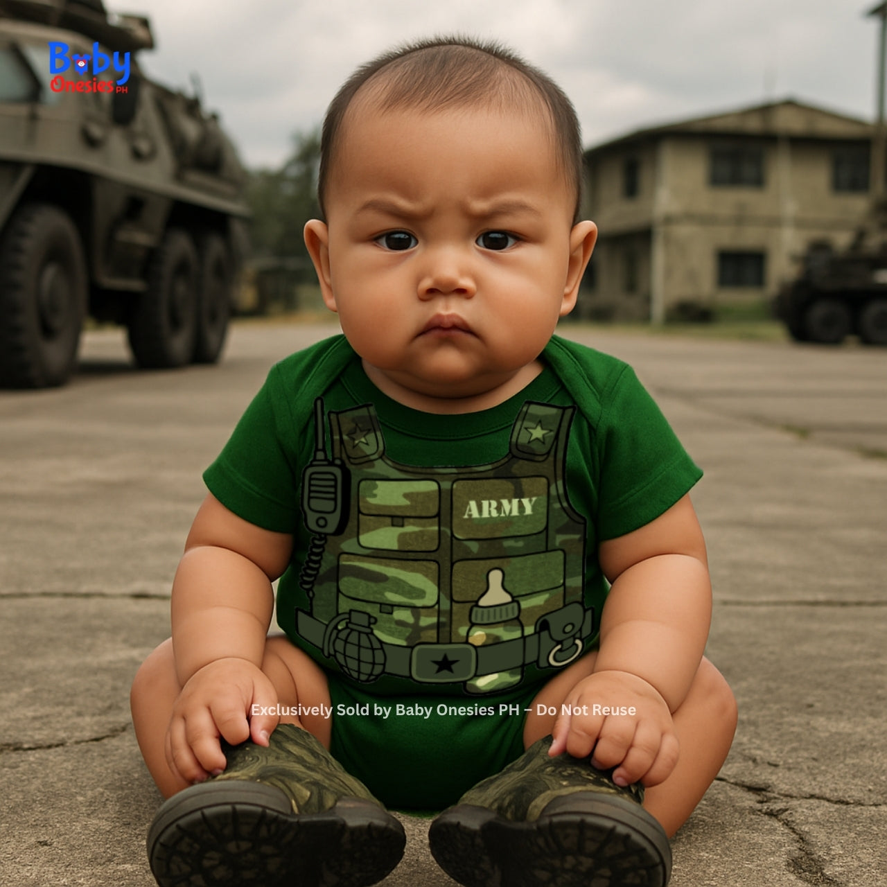 Future Soldier Baby Onesie – Army-Inspired Career Outfit | Baby Onesies PH