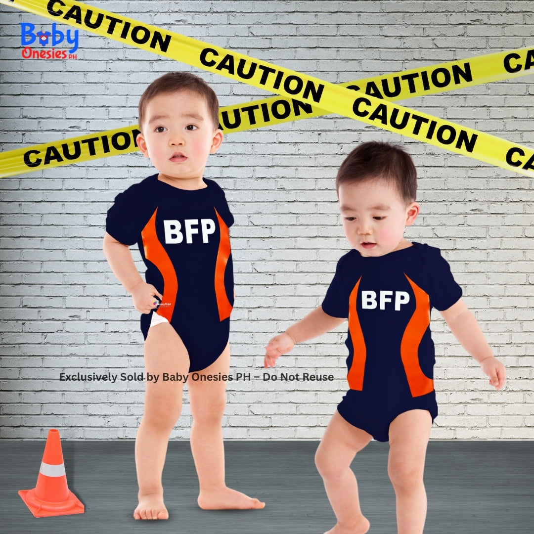 BFP-Inspired Firefighter Baby Bodysuit – Future Hero Uniform | Baby Onesies PH
