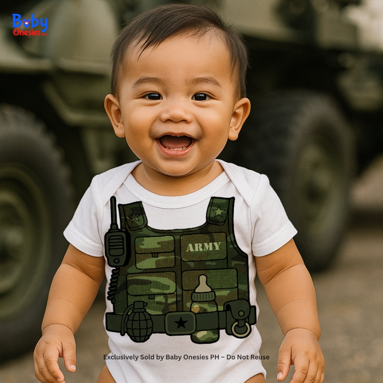 Future Soldier Baby Onesie – Army-Inspired Career Outfit | Baby Onesies PH