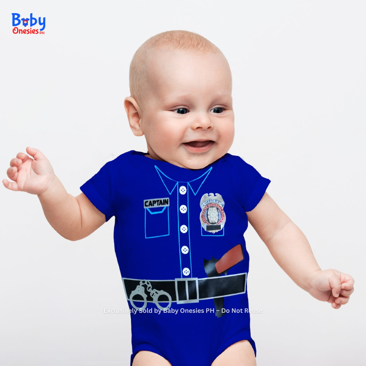 Police-Inspired Baby Onesie – Future Officer Career Bodysuit | Baby Onesies PH