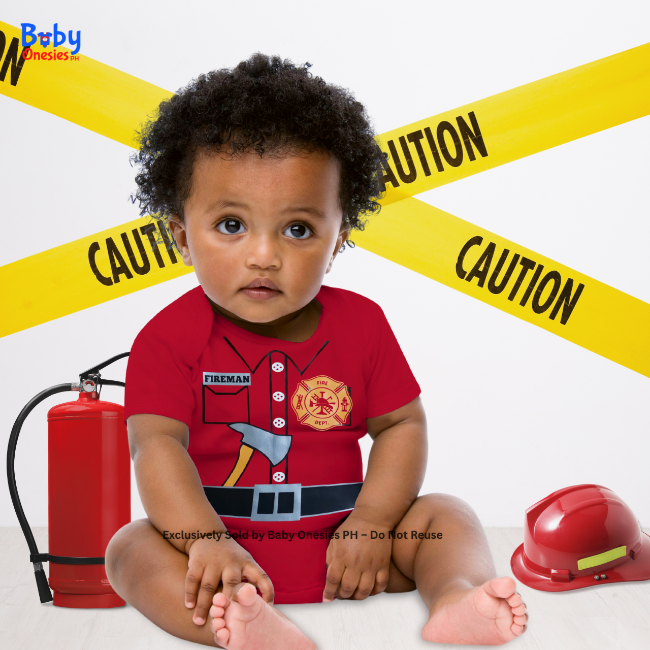 Future Fireman Baby Onesie | Career Bodysuit | Baby Onesies PH