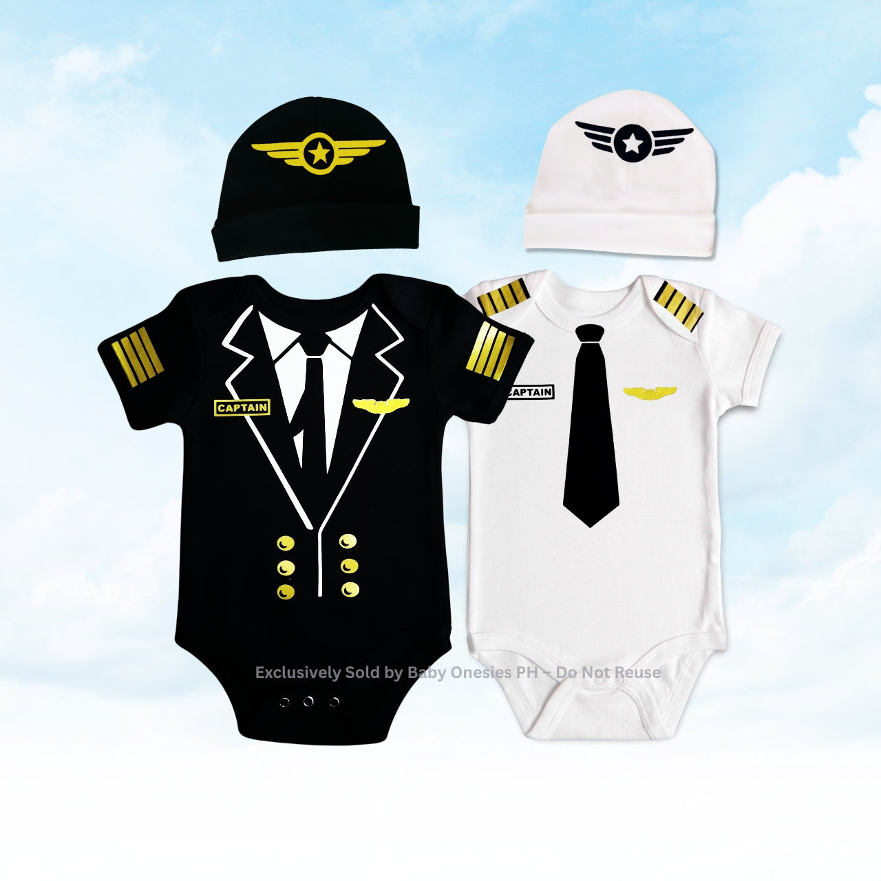 Pilot Captain Baby Onesie – Flight Costume for Babies | Baby Onesies PH