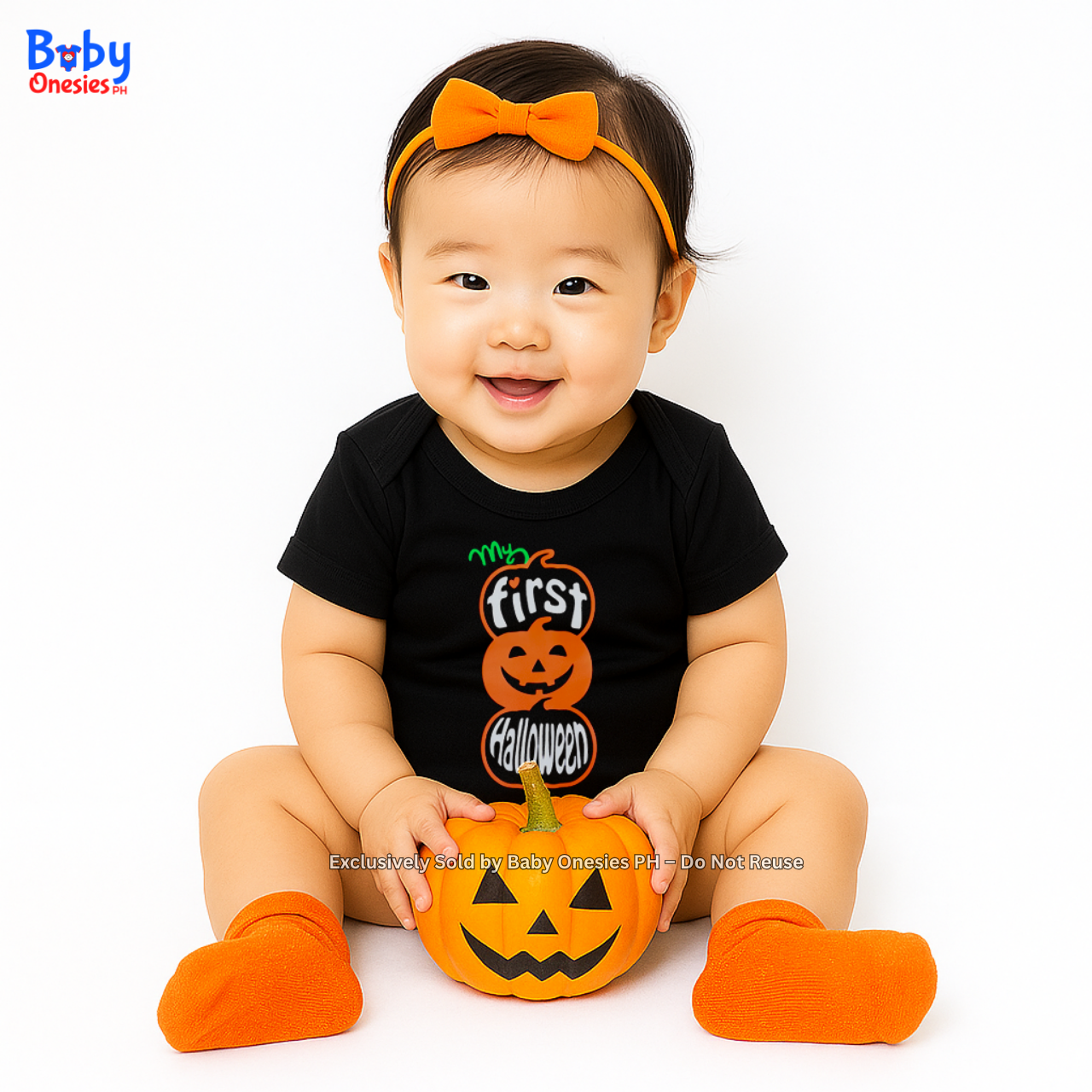 My 1st Halloween Pumpkin Baby Onesie & Toddler Shirt – Baby Onesies PH