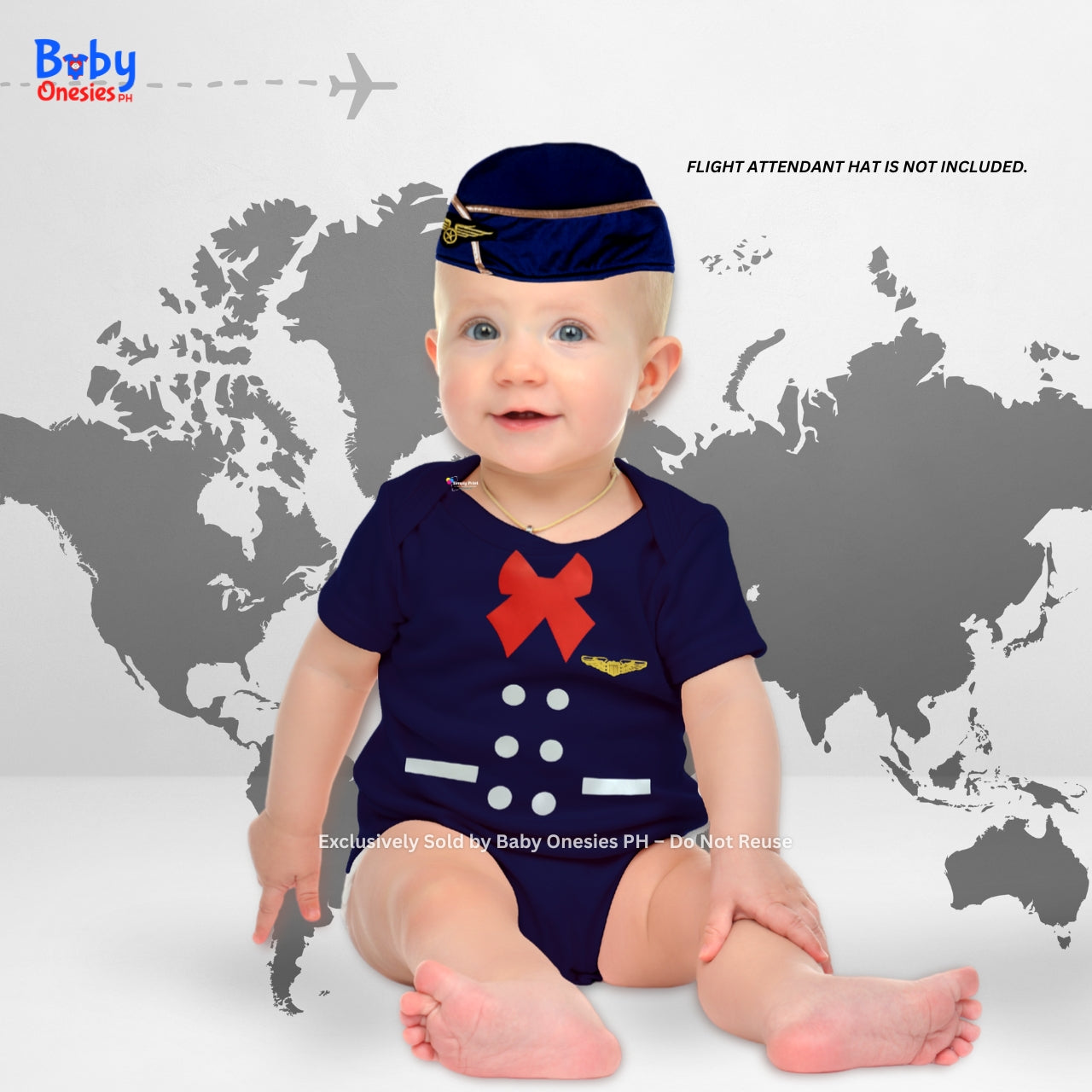 Flight Attendant Career Baby Onesie – Airline Uniform-Inspired Bodysuit | Baby Onesies PH