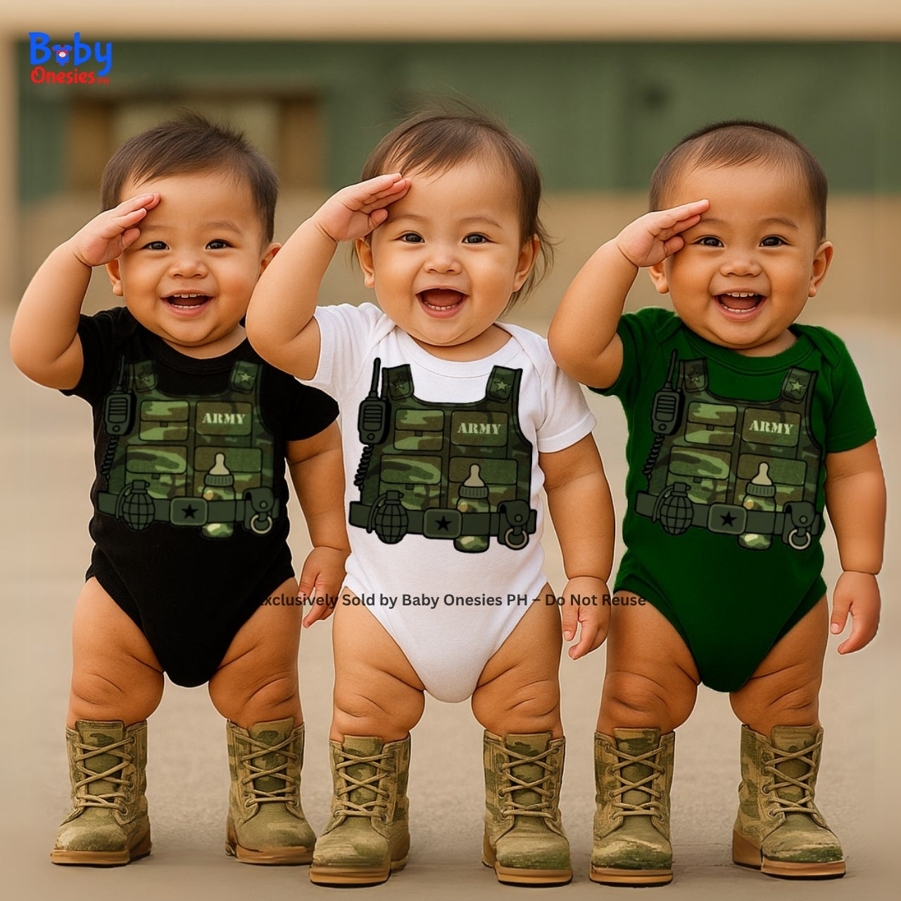 Future Soldier Baby Onesie – Army-Inspired Career Outfit | Baby Onesies PH