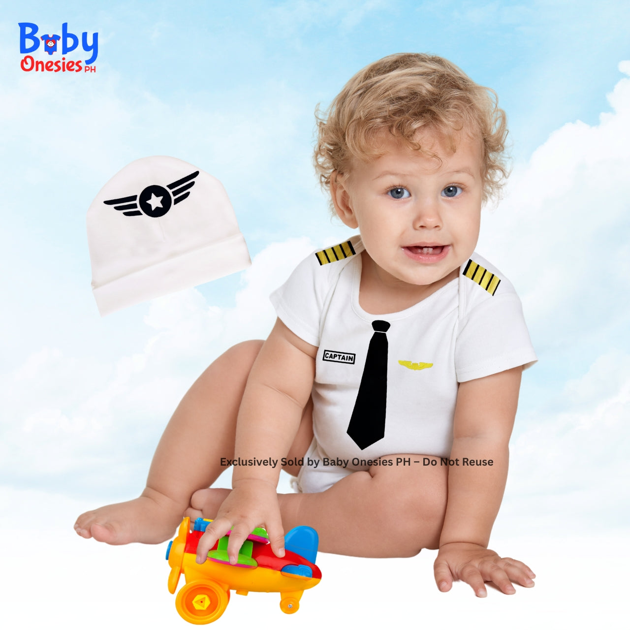 Pilot Captain Baby Onesie – Flight Costume for Babies | Baby Onesies PH