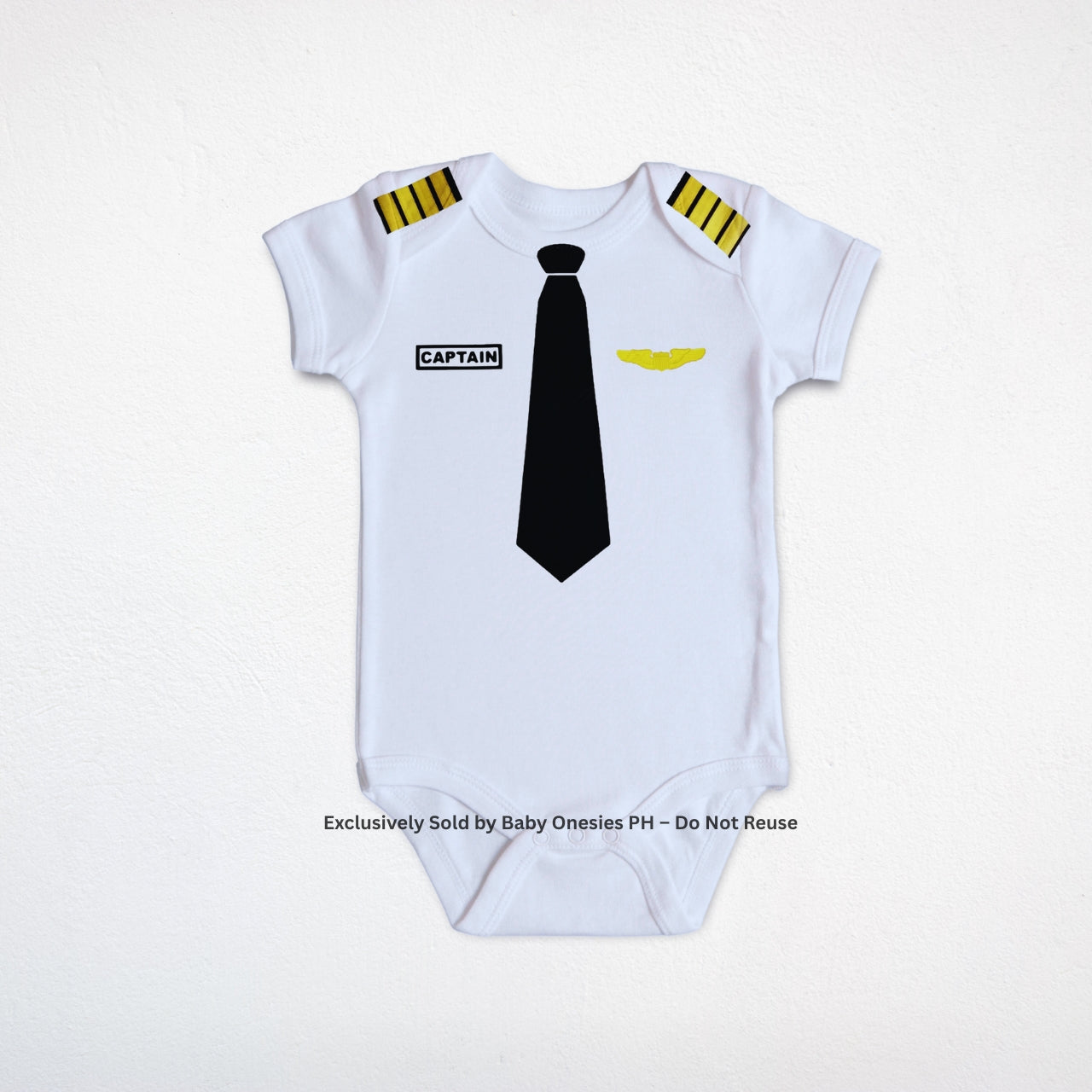 Pilot Captain Baby Onesie – Flight Costume for Babies | Baby Onesies PH