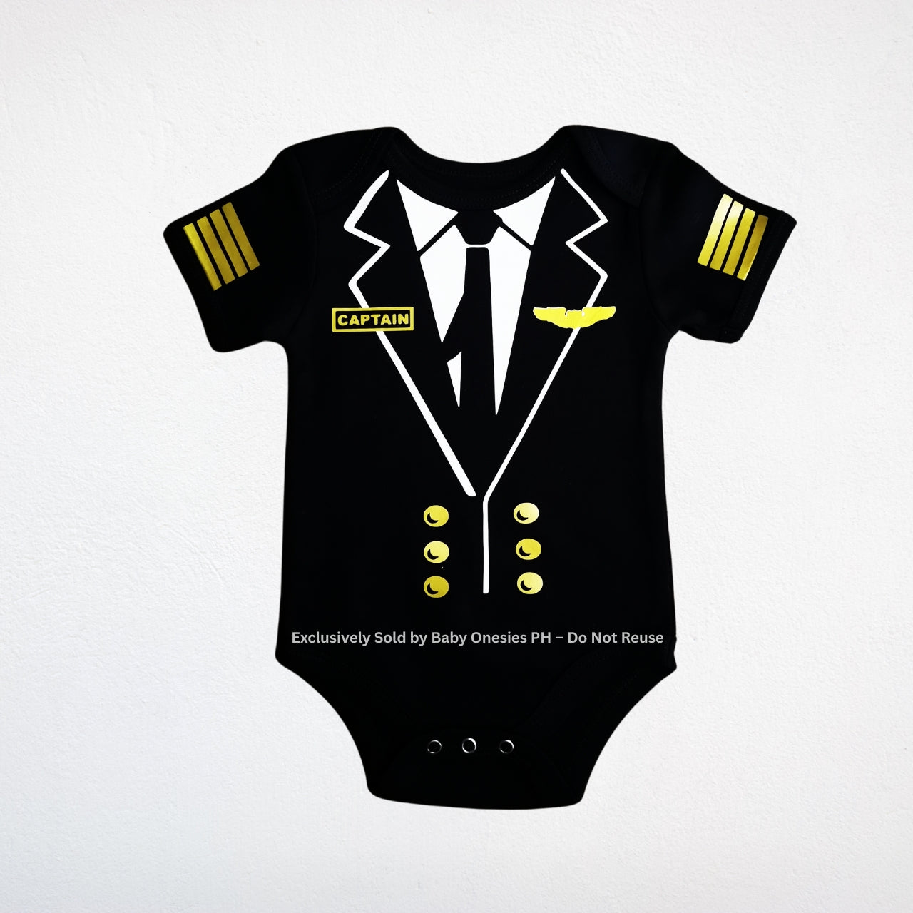 Pilot Captain Baby Onesie – Flight Costume for Babies | Baby Onesies PH