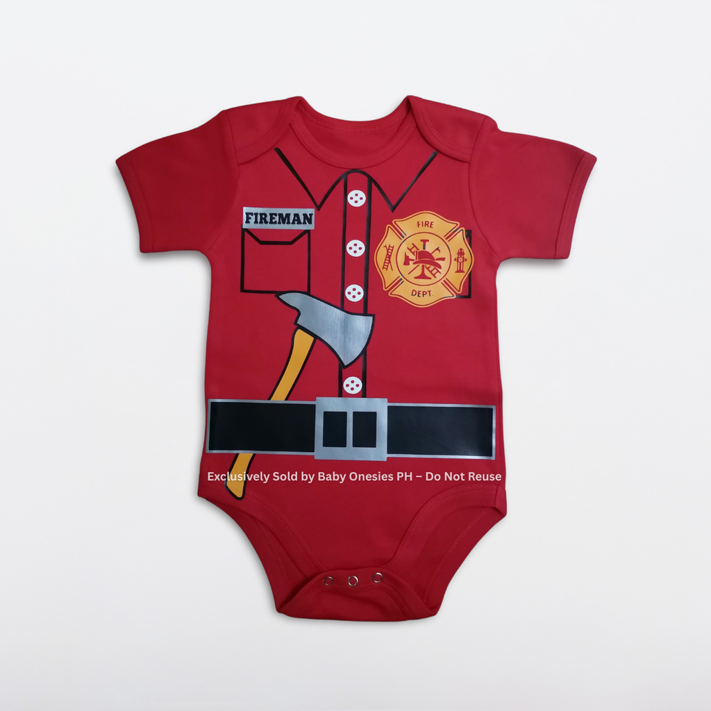 Future Fireman Baby Onesie | Career Bodysuit | Baby Onesies PH
