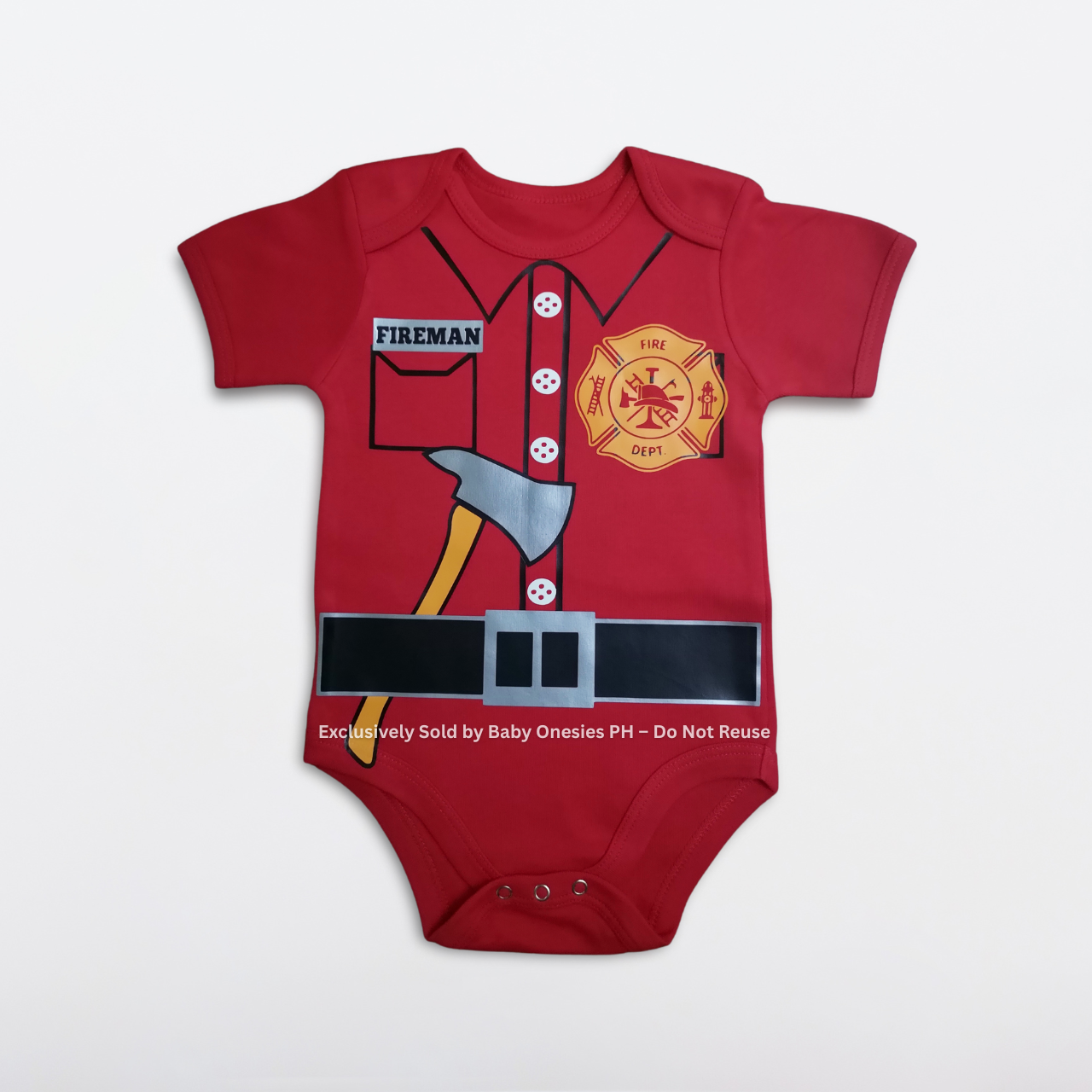 Future Fireman Baby Onesie | Career Bodysuit | Baby Onesies PH