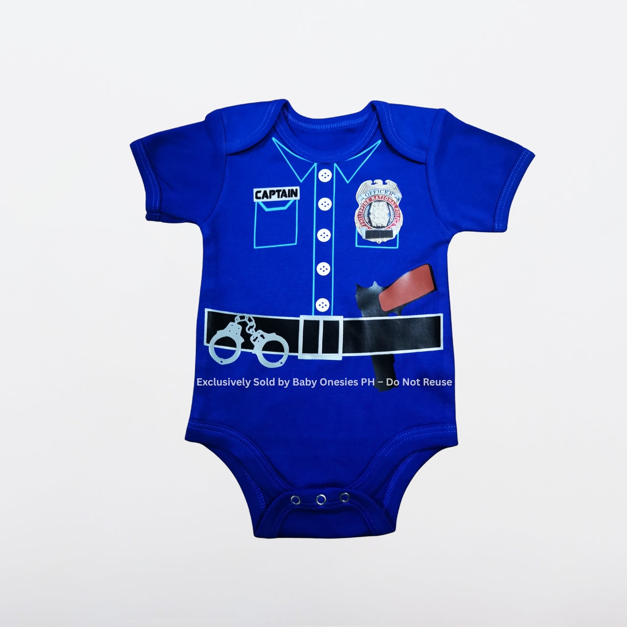 Police-Inspired Baby Onesie – Future Officer Career Bodysuit | Baby Onesies PH